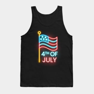 4th Of July Neon Tank Top